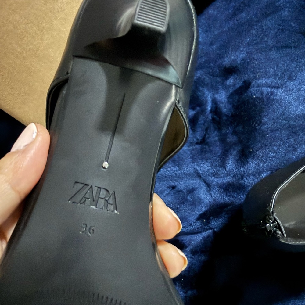 Zara Elegant Black Women's Sandals, new. - Picture 7 of 10